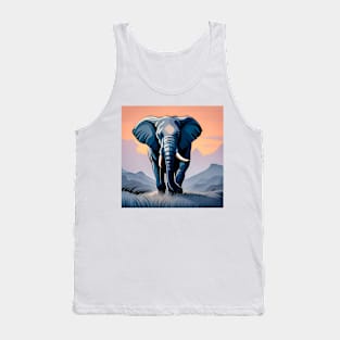 African Elephant Tank Top